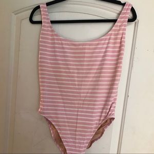 Striped J.Crew one piece swimming suit